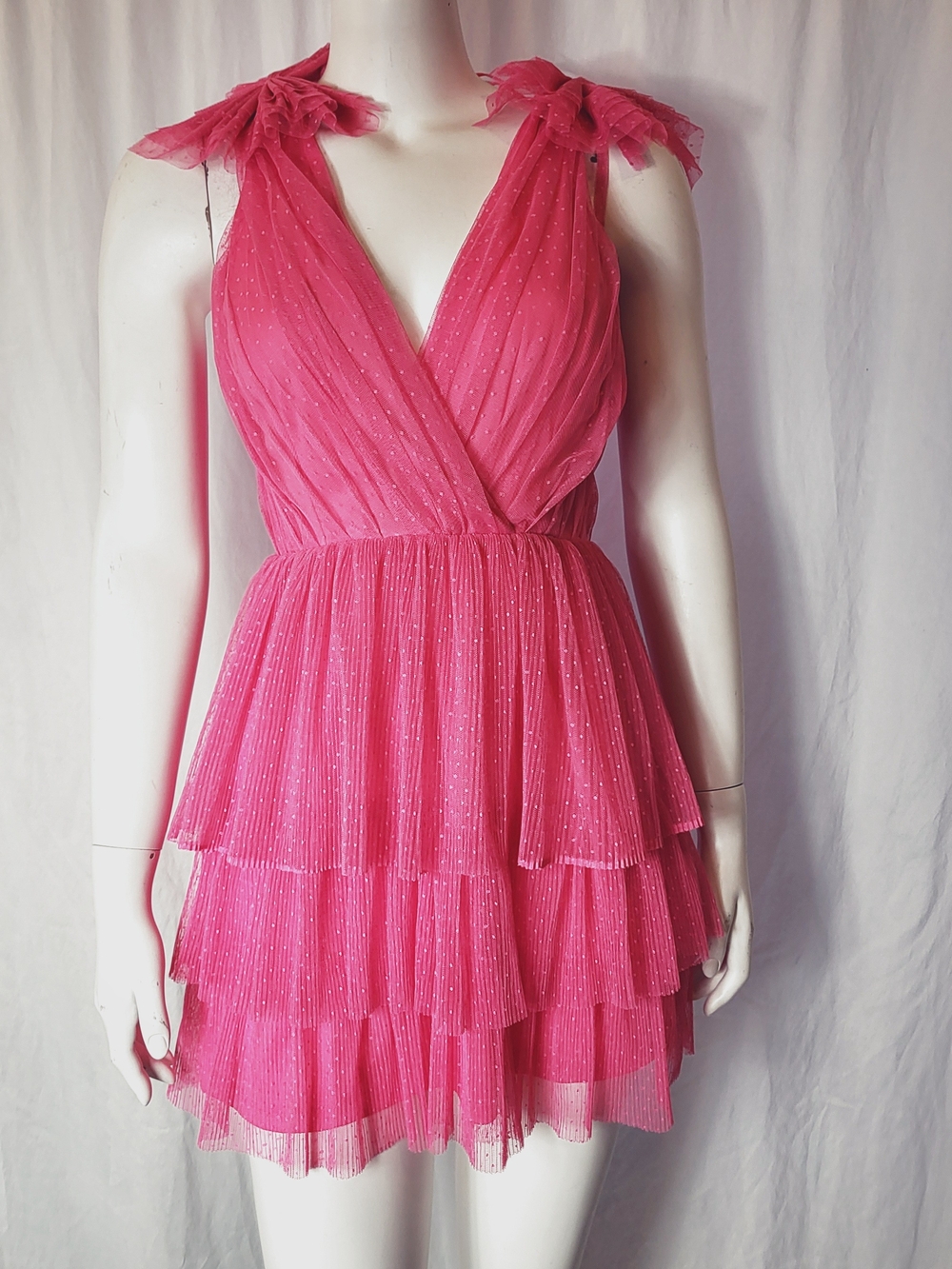 Pink Tiered Tuli Dress